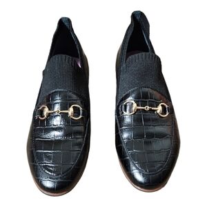 Esporre leather sock chain loafer size: 7.5